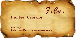 Feller Csongor névjegykártya