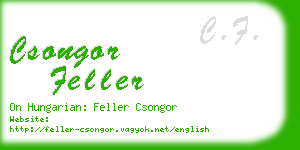 csongor feller business card